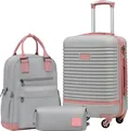 Produktbild: COOLIFE Koffer Trolley Koffer Reisekoffer ABS Hartschale Trolley Handgepäck-Set