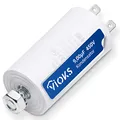 Produktbild: VIOKS Motorkondensator Anlaufkondensator CBB60 Kondensator 9µF 450V - Universal Led Entstörer Kondensator mit 6,3mm AMP Steckfahnen und Befestigungsschraube M8 für elektrische Hausgeräte