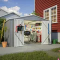 Produktbild: Gartenhaus Metall Satteldach Gerätehaus Geräteschuppen incl. Fundament