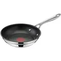 Produktbild: Tefal Pfanne Jamie Oliver Cook Smart, Chrom, Metall, rund, antihaftbeschichtet, Kochen, Pfannen, Bratpfannen