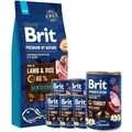 Produktbild: BRIT Premium By Nature Sensitive Lamb 15kg + Brit Turkey With Liver 6x400g