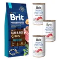 Produktbild: BRIT Premium By Nature Sensitive Lamb and rice 15 kg + Nass monoprotein 3x400 g