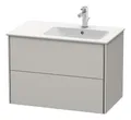 Produktbild: Duravit Xsquare Waschtischunterbau wandhängend für 234683 Becken rechts 2 Schubkästen 810 x 478 x 560 mm Betongrau Matt - XS417700707