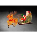 Produktbild: Konstsmide 2853-010 LED Fensterbild beleuchtet Weihnachtsmann Rentier Schlitten