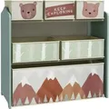 Produktbild: ZONEKIZ Kinderzimmerregal MDF Vliesstoff 63L x 30B x 66H cm