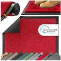 Produktbild: KESSER Fußmatte Schmutzfangmatte rutschfest für Innen- & Außenbereich, Höhe: 7 mm, Teppich für Wohnungseingang, Büro & Vorzimmer rot 90 cm x 60 cm x 7 mm