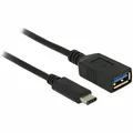 Produktbild: DELOCK Adapterkabel USB 3.1 Gen 1 USB Type-C Stecker > USB A Buchse 15 cm schwarz