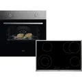 Produktbild: AEG AB03B Set Backofen NBU5A10CM + Glaskeramikkochfeld HK834060XB - Silber