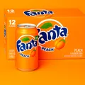 Produktbild: (0,40 EUR/100ml) Fanta Peach Original USA 12x0,355ml Vorteilspack (inkl. Pfand)