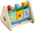 Produktbild: Fisher-Price Babyspielzeug aus Holz, Aktivitätsdreieck, zweiseitiges Holz, Feinmotorik, für Säuglinge ab 6 Monaten