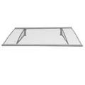Produktbild: Vordach Türvordach Haustürvordach Pultvordach Überdachung 115x100 cm Aluminium