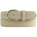 Produktbild: BELTINGER Ledergürtel Damen-Gürtel aus Veloursleder 3,5 cm - Velour-Ledergürtel für Damen 35 (1-St) beige 120 cm (Gesamtlänge 135 cm)