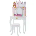 Produktbild: Teamson Kids - Traumhaftes Kinderschminktisch-Set Dreamland Mit Hocker im Schloss-Stil Weiß Rosa