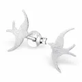 Produktbild: Vogel Ohrringe 925 Silber - Kinder Mädchen Damen Schwalben Ohrstecker Schmuck