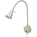 Produktbild: LED-Bettleuchte  Nickel-matt   , silber , Maße (cm): B: 20,5 H: 45
