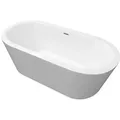 Produktbild: TroniTechnik® Freistehende Badewanne PIPERI Maße ca. 168 x 80 x 60cm Wanne - Füllmenge 210 Liter, aus Acryl mit Siphon