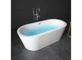 Produktbild: TroniTechnik® Freistehende Badewanne PIPERI Maße ca. 168 x 80 x 60cm Wanne - Füllmenge 210 Liter, aus Acryl mit Siphon