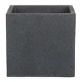 Produktbild: Scheurich C-Cube Pflanzgefäß Stony Black 40 cm, Höhe 33 cm