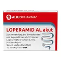 Produktbild: ALIUD PHARMA Loperamid AL akut, 10 Kapseln: Zur symptomatischen Behandlung von akutem Durchfall