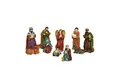 Produktbild: Spetebo Krippenfigur Weihnachts Krippenfiguren handbemalt - 10 Stück / 11 cm (Set, 10 St., Krippenfiguren), Krippen Stall Tisch Dekoration