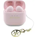 Produktbild: Guess TWS Glossy Effect Printed Classic Logo & Charm Headphones - Pink (4 h, Kabellos) (GUE004377-0)