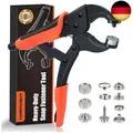 Produktbild: Druckknopf Set Mit Zange, Verstellbares Druckknopf-Setter-Werkzeug, EnthäLt 40