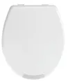 Produktbild: WENKO WC-Sitz Mod. Secura Comfort bis 200 kg Tragkraft Hygiene-Toilettensitz mit 5 cm Erhöhung Easy Close Absenkautomatik antibakteriell 37 x 45 cm