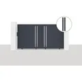 Produktbild: Casanoov - Schiebetor 3x1,6m Giona + 2 Eifel-pfosten H.190cm Grau