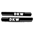 Produktbild: DKW Mofa/Moped für: Tank Aufkleber Satz 330mmx40mm Schwarz mit Weißer Schrift Mo
