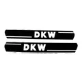 Produktbild: Tankaufkleber MOGA 330mmx40mm mattschwarz/glanzweiß für DKW Mofa/Moped