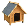 Produktbild: metra Hundehütte, Hundehaus, Massiv Holz, spitzdach