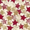 Produktbild: Mank Serviette Airlaid Levi in Gold-Bordeaux, 40x40 cm, 50 Stück - stoffähnlich Weihnachten Sterne