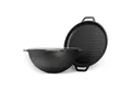 Produktbild: 4BIG.fun Grilltopf 12L Kazan Schwenktopf Gusseisen DeckelGrillpfanne, Gusseisen (Kessel Tatarskij / Asia Wok)