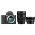 Produktbild: Sony Vlog-Kamera Alpha ZV-E10 II + SEL 16-55mm f/2,8 G + SEL 10-20mm f/4.0 G PZ