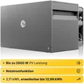 Produktbild: Solakon ONE All-in-One Balkonkraftwerk Speicher mit 2,11 kWh Kapazität, 2600W über 4 MPPTs, KI-Funktionen, Nulleinspeisung, Notstromfunktion