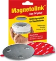 Produktbild: Magnetolink, Magnetbefestigungsset für Rauchmelder, Werkzeugfreie Montage mit 3M-Klebepads, Magnethalterung zur sicheren Befestigung ohne Bohren für alle Rauchwarnmelder ab Ø 70 mm