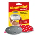 Produktbild: Magnetolink, Magnetbefestigungsset für Rauchmelder, Werkzeugfreie Montage mit 3M-Klebepads, Magnethalterung zur sicheren Befestigung ohne Bohren für alle Rauchwarnmelder ab Ø 70 mm