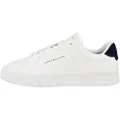 Produktbild: Tommy Hilfiger Herren Court Sneaker Detail Essential aus Leder, Weiß (White), 40