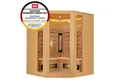 Produktbild: Artsauna Infrarotkabine Nyborg E150V Dual Technologie, für 4 Personen, Hemlock-Holz, HiFi-System, Ionisator, LED-Farblicht