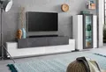 Produktbild: Home affaire Wohnwand Coro, Anbauwand, Medienwand, (Set, 2-St), Lowboard 4 Fächern Breite 200 und Vitrine 3 Türen Breite 80