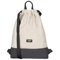 Produktbild: LARKSON Turnbeutel Damen & Herren Sand Grau - No 7 - Rucksack Damen für Sport und Festival - Beutel Rucksack Klein mit Innentasche - Außentasche für Schnellzugriff