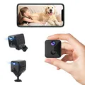 Produktbild: javiscam Mini Kamera,4K Überwachungskamera,Kamera Überwachung Innen,WiFi Camera Live Übertragung Handy,Kameras mit Hochkapazitäts-2800mAh Akku,Bewegungsmelder,Nachtsicht SD/Cloud-Speicher