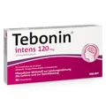 Produktbild: Tebonin intens 120 mg | 30 Stück | bei akutem & chronischem Tinnitus* | pflanzliches Arzneimittel mit Ginkgo Biloba Extrakt | unterstützt bei Ohrengeräuschen* & Schwindel | mit Ginkgo Spezialextrakt
