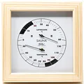 Produktbild: Fischer 188TH-03 - Sauna-Thermohygrometer - 170mm Haar-Hygrometer und Bimetall-Thermometer aus Kiefer - Made in Germany