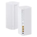 Produktbild: Tenda Nova ME3 Pro Wi-Fi 7 Mesh System (BE3600 Dualband 2882Mbit/s 5GHz, 688Mbit/s 2,4GHz) 3X Gigabit-Ports pro Einheit, VPN, NFC, 4K-QAM, WPA3, empfohlen für Häuser mit 3-4 Schlafzimmern, 2er-Pack