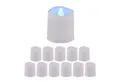 Produktbild: relaxdays LED-Kerze LED Teelichter 12er Set, kaltweiß