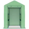 Produktbild: vidaXL Gewächshaus mit Ablagen Stahl 143x143x195 cm