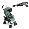 Produktbild: Chicco Echo Lite Kinderwagen, Buggy ab Geburt bis 22 kg, verstellbare Rückenlehne, geräumiger Sitz, Stoßstangenmanschette, Schirmbuggy, Zwillingsbremsen und schwenkbare Vorderräder, Grün
