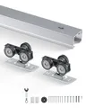 Produktbild: VEVOR Schiebetür-Beschlagschienensatz Schiebetürsystem 1441 mm Beschlagsatz für 610–762 mm breite Einzeltüren, reibungslos und einfach zu installieren Schiebetürbeschlag 100 kg belastbar