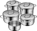 Produktbild: 55781714 WMF Topf-Set Mini Cromargan® Edelstahl Rostfrei 18/10 Set 9-tlg. neu